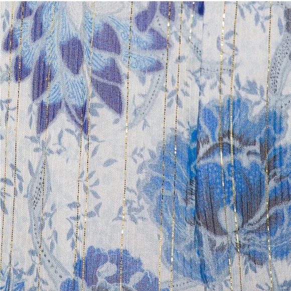 NWT Tularosa Belen Pant in Belen Batik Floral Blue Small - Picture 4 of 8